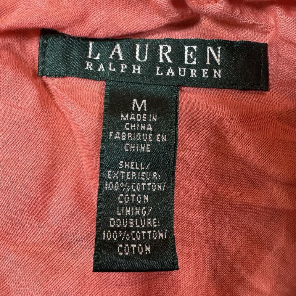 Ralph Lauren Orange Paisley Tiered Maxi Full Skirt Women's Boho Cottagecore SZ M - Picture 7 of 12